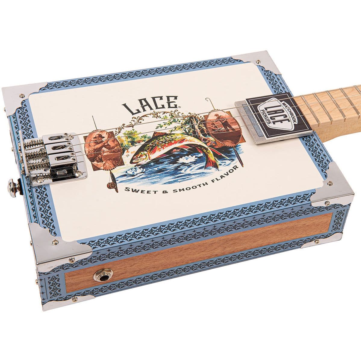 Electric Cigar Box Guitar - Gone Fishin' - 3 String — Lace