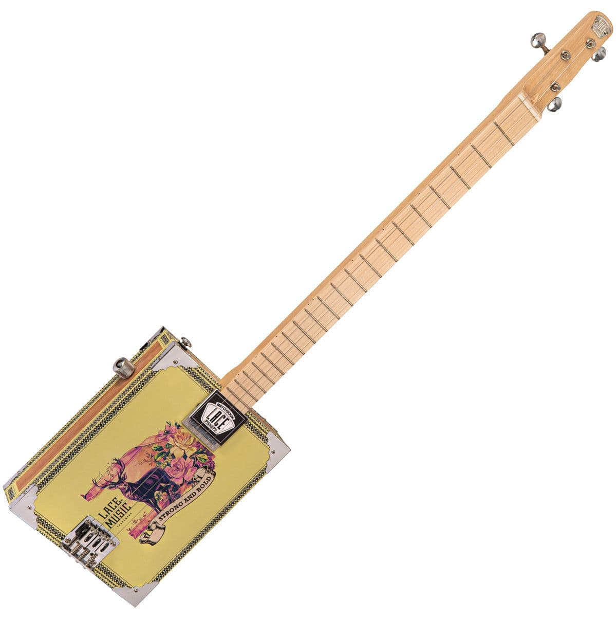 Electric Cigar Box Guitar - Deer Crossing - 3 String — Lace