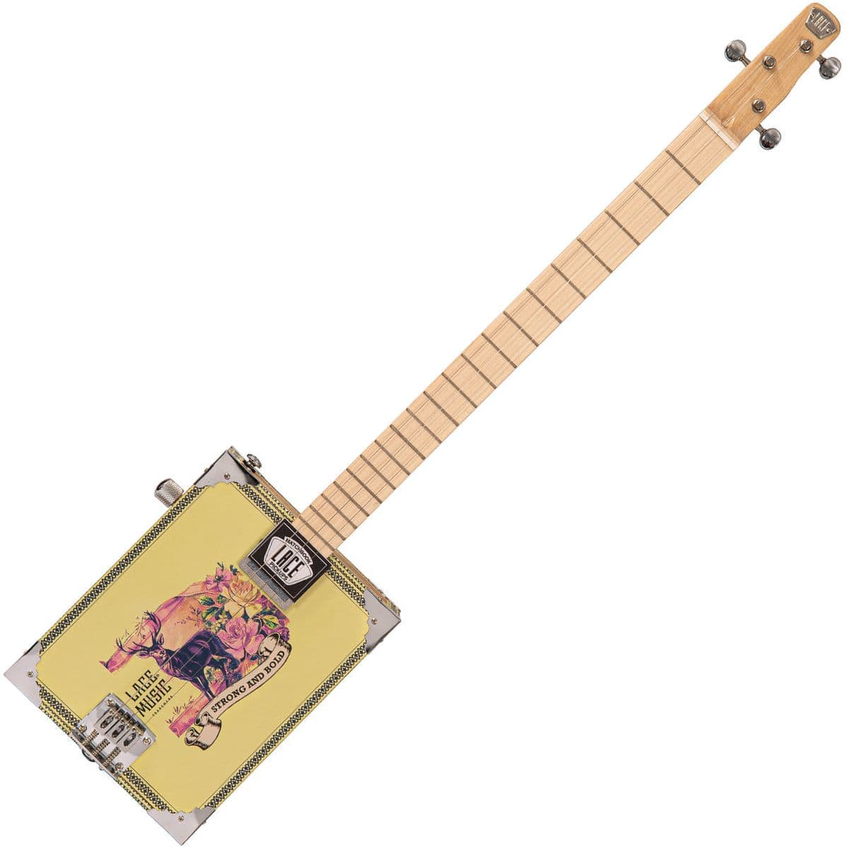 Electric Cigar Box Guitar - Deer Crossing - 3 String — Lace