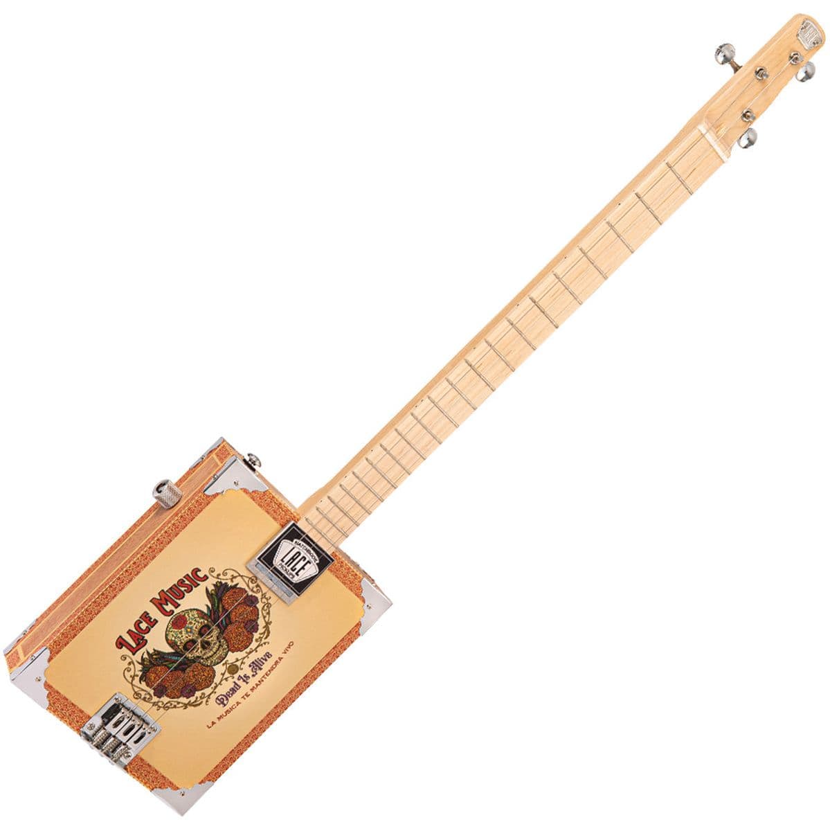 Electric Cigar Box Guitar - Dead IS Alive - 3 String — Lace