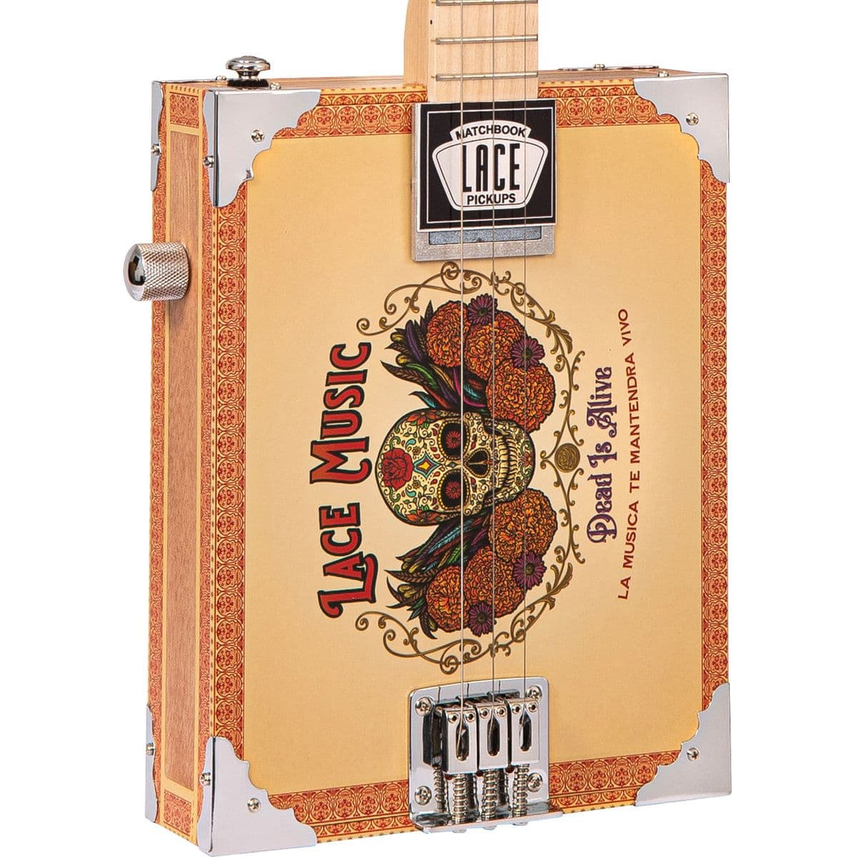 Electric Cigar Box Guitar - Dead IS Alive - 3 String — Lace