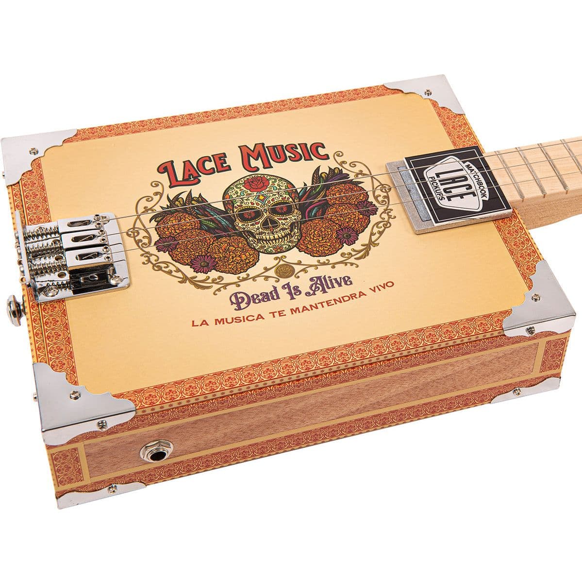 Electric Cigar Box Guitar - Dead IS Alive - 3 String — Lace