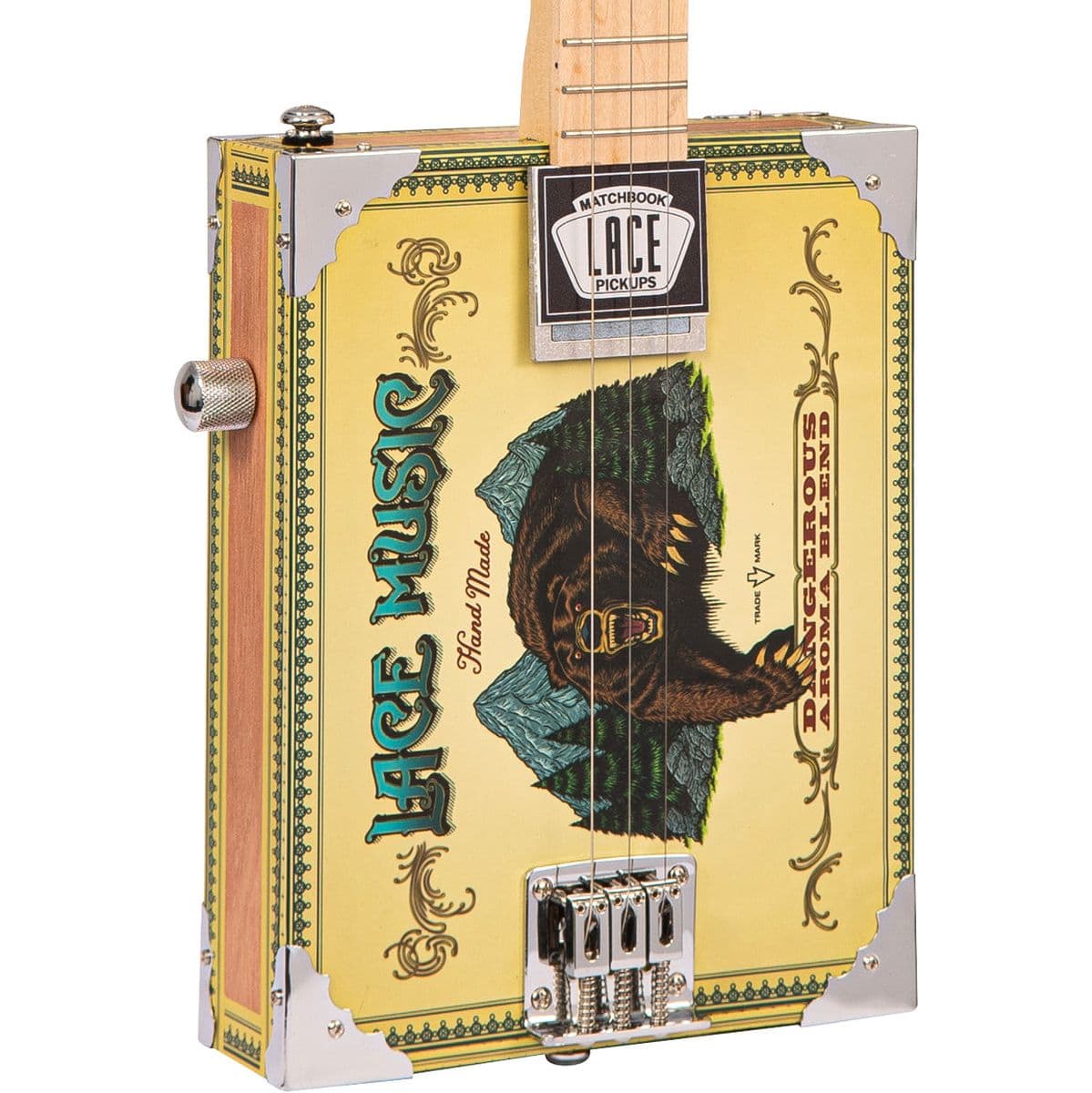 Electric Cigar Box Guitar - Grizzly - 3 String — Lace