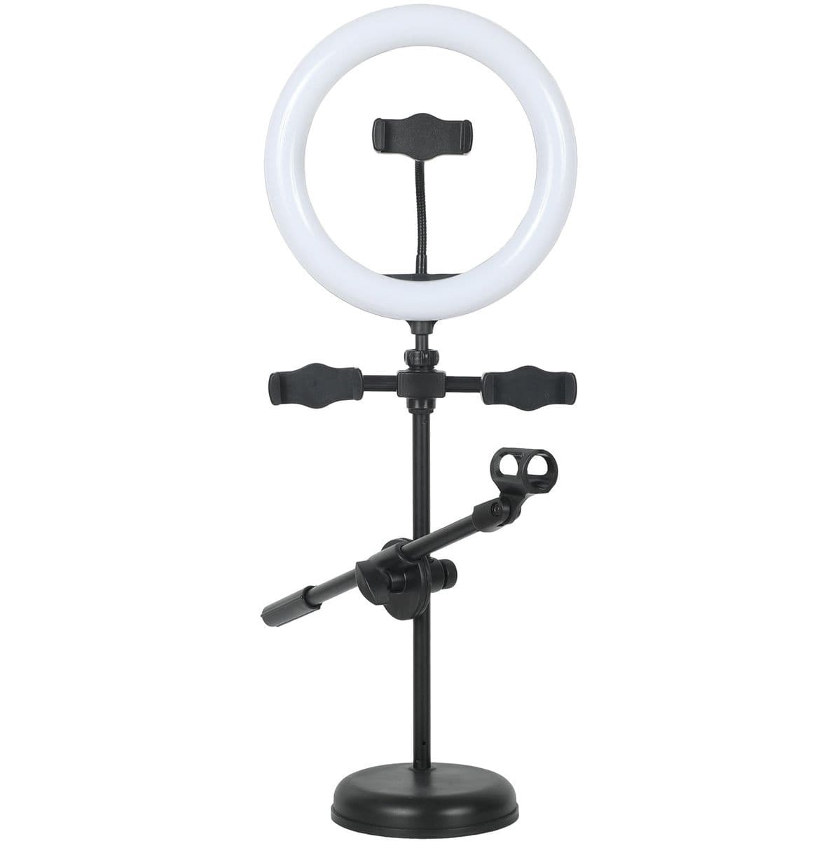 Desktop Ring Light w/ Mic And 3 Phone Holders — CAD