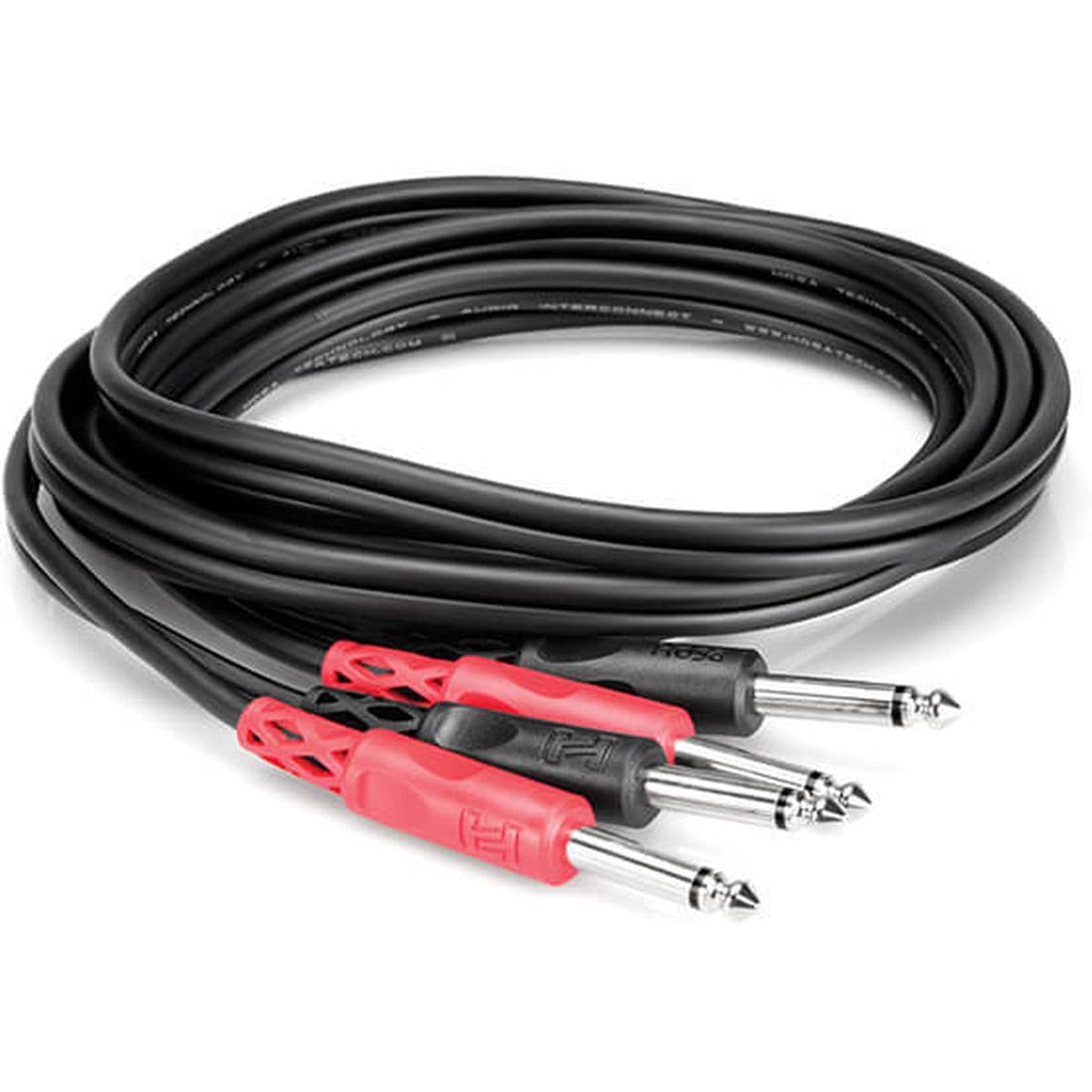 CPP-206 Stereo Interconnect Dual 1/4 In TS To Same 6 M — Hosa