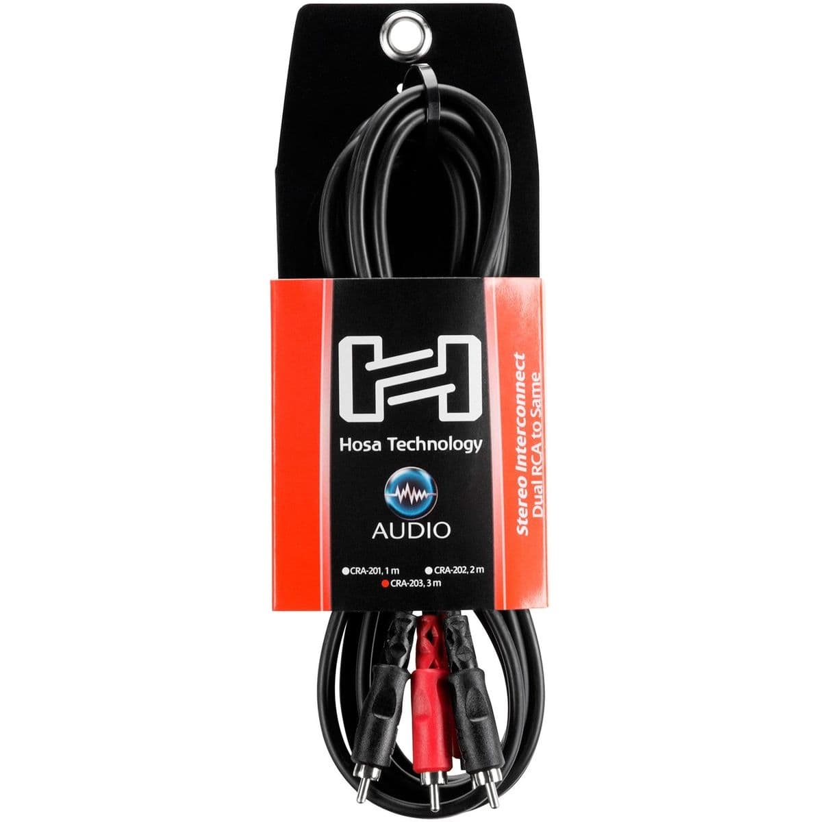CRA-203 Stereo Interconnect Dual RCA To Same 3 M — Hosa