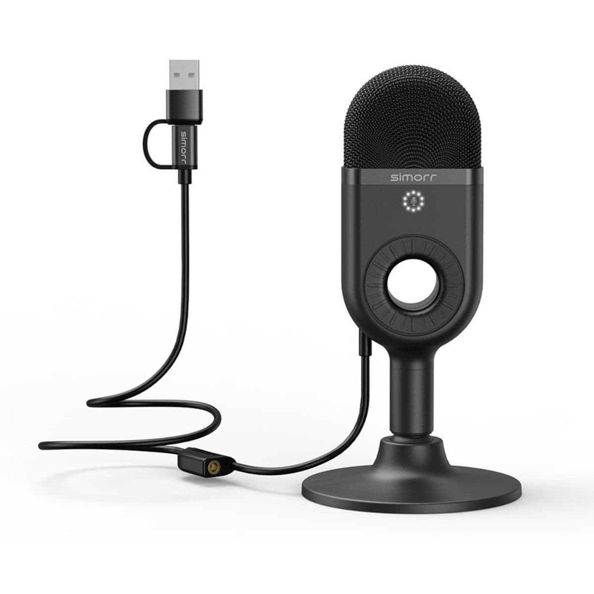 3491 Simorr Wave U1 USB Condenser Microphone(Black) — SmallRig