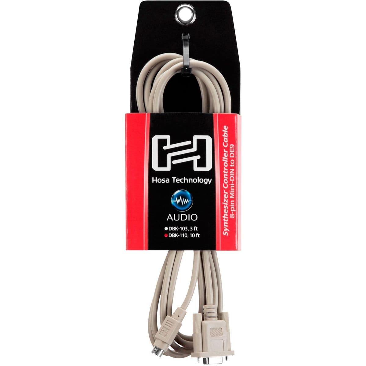 DBK-110 SYNTH Cont Cable 8-PIN Mini-DIN To DE9 10FT — Hosa