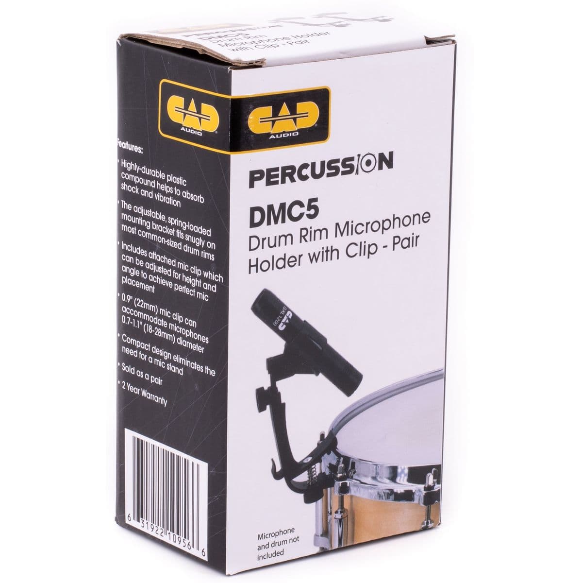 Drum Rim Microphone Holder w/ Clip - Pair — CAD