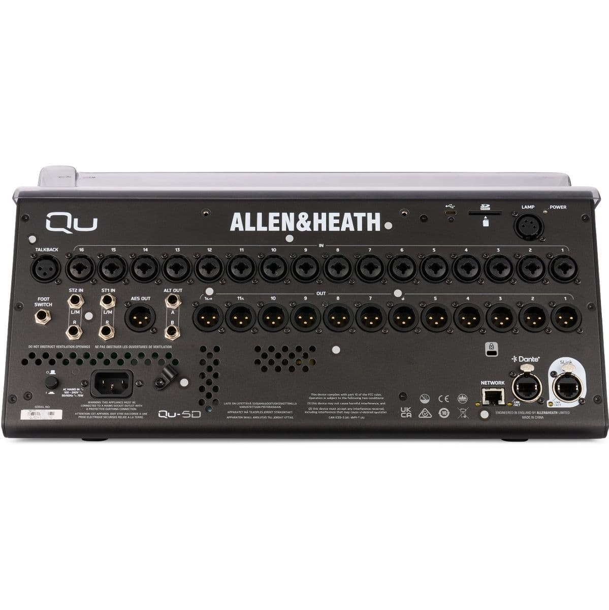 Pro Allen Heath QU5 5D Cover — Decksaver