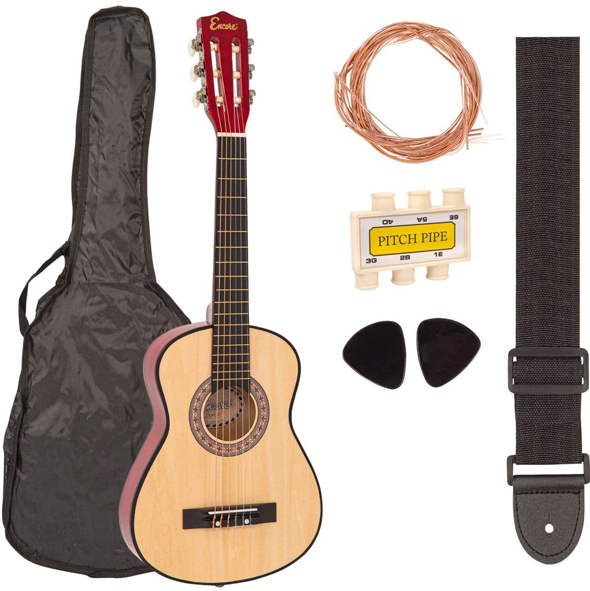 12 Classic Guitar Outfit - Natural — Encore