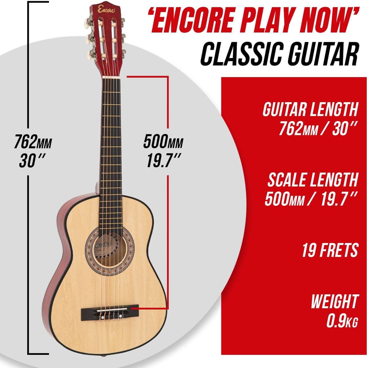 12 Size Classic Guitar — Encore