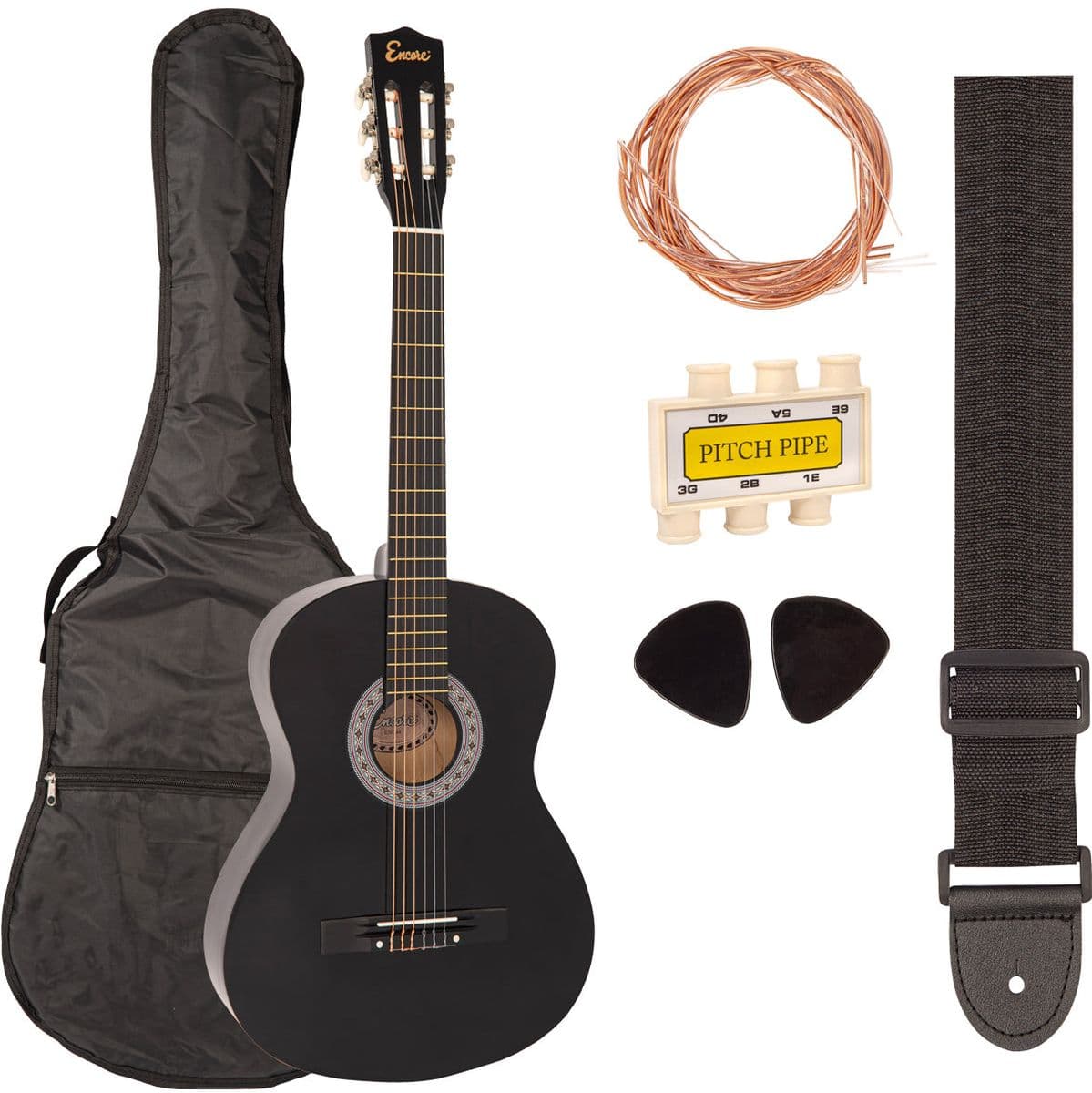 44 Classic Guitar Outfit - Black — Encore