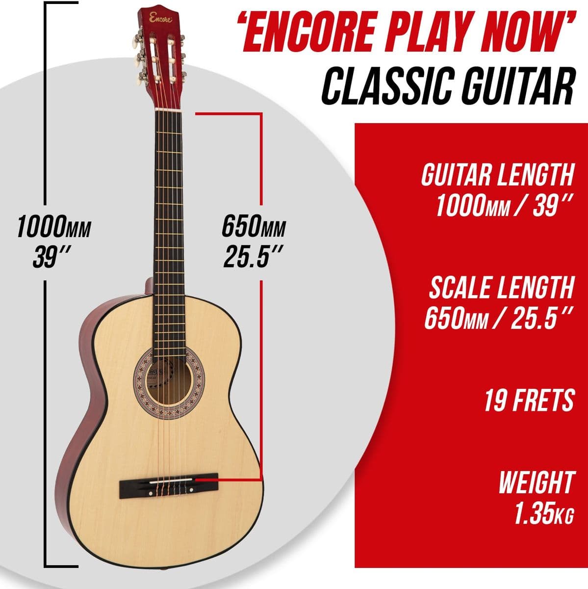 44 Size Classic Guitar — Encore