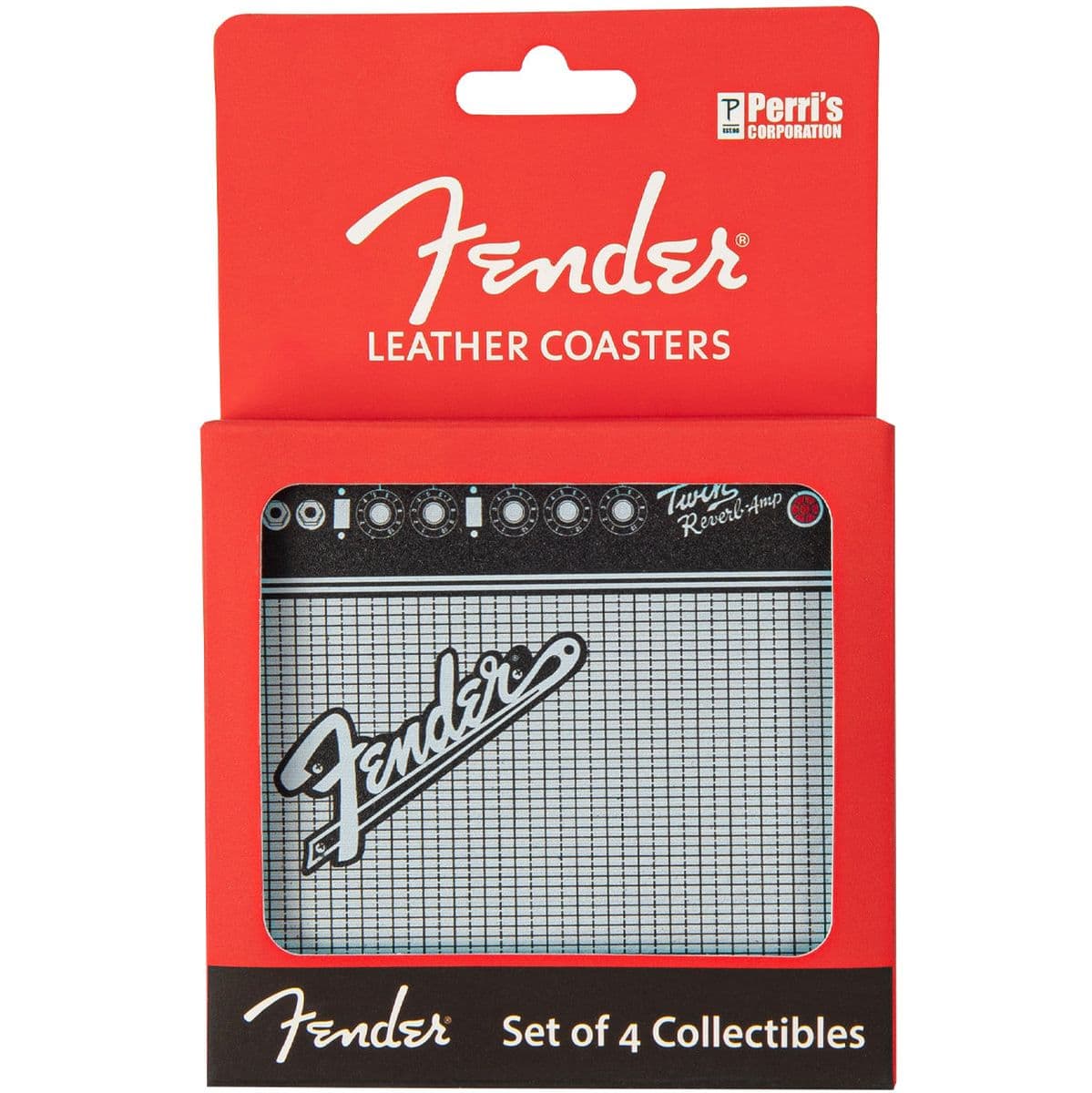 Leather Coasters Direct To Leather Fender Amps 4 Pk — Perris
