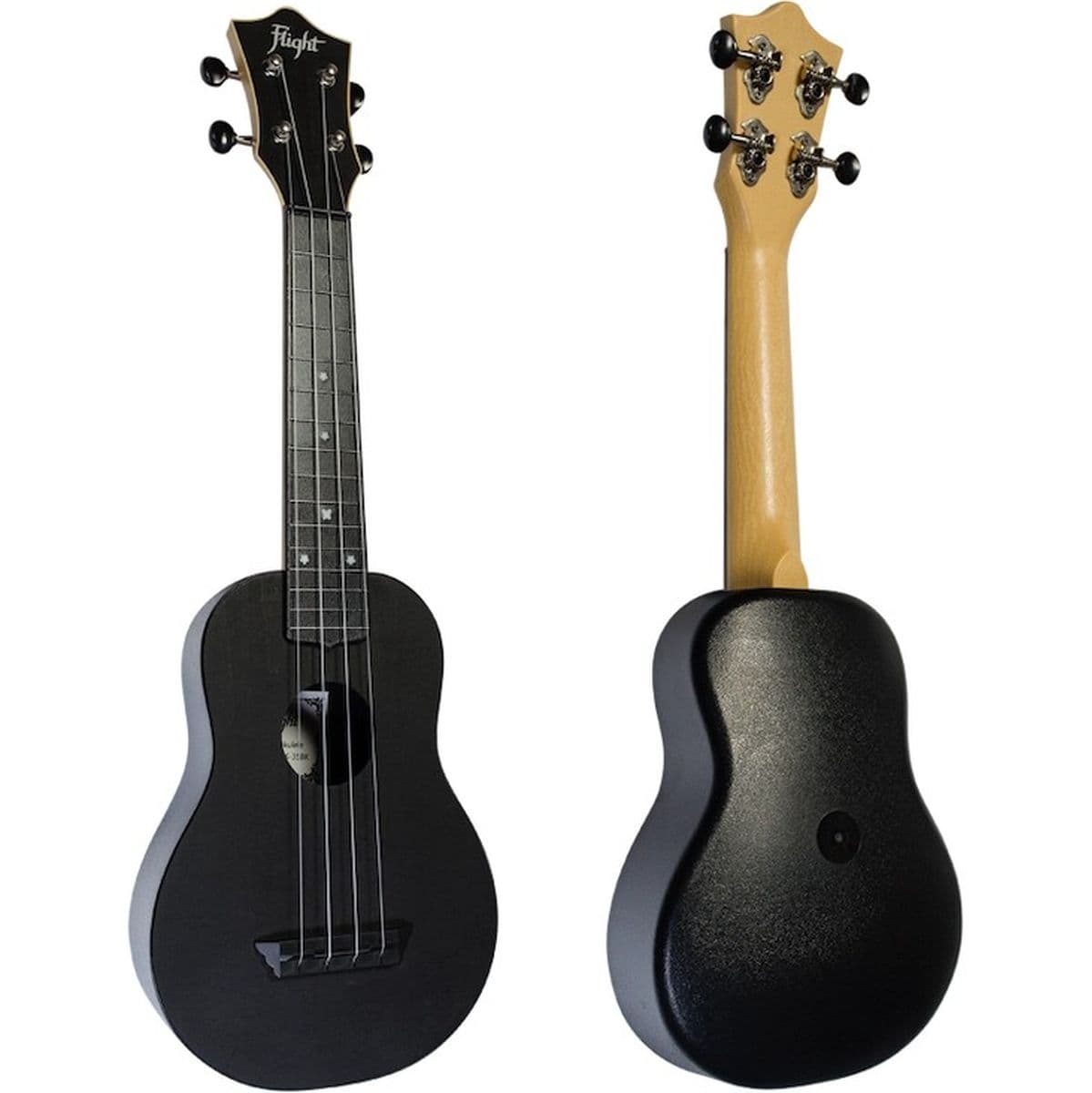 TUS-35 BK Soprano Uke Black — Flight Ukuleles