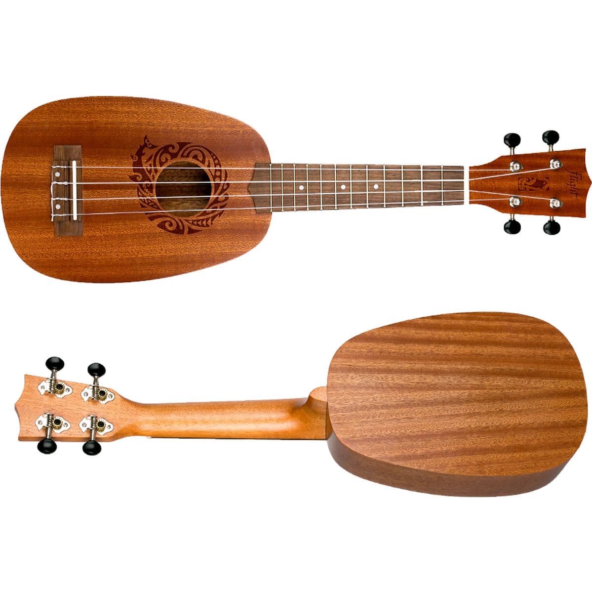 Nup 310 Pineapple Soprano Uke Pineapple Sapele — Flight Ukuleles