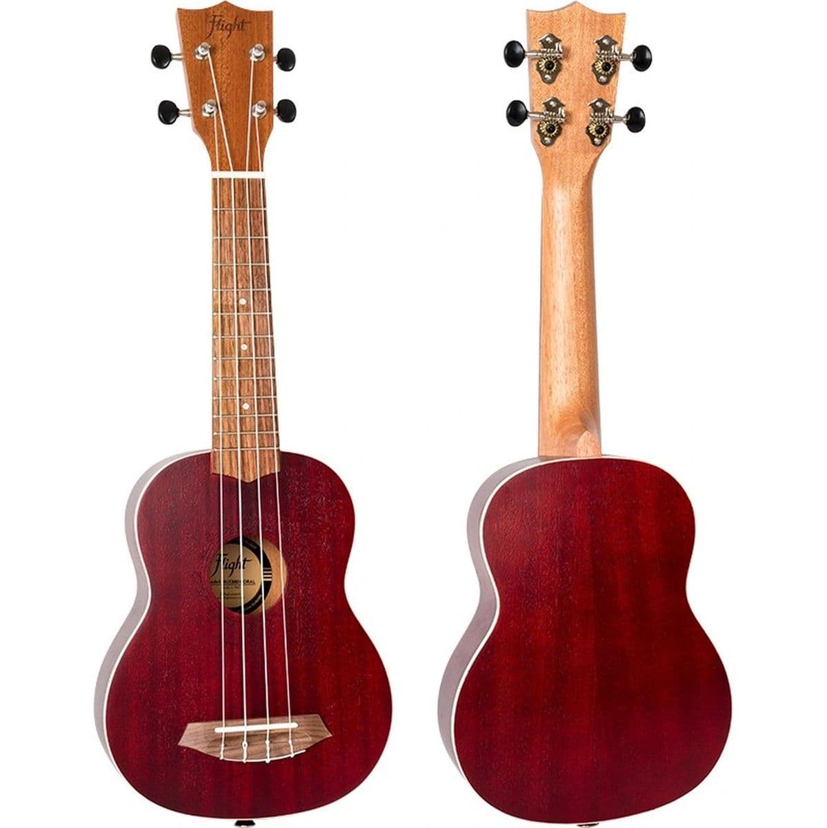 NUS380 Coral Soprano Uke Sapele/Walnut Red — Flight Ukuleles