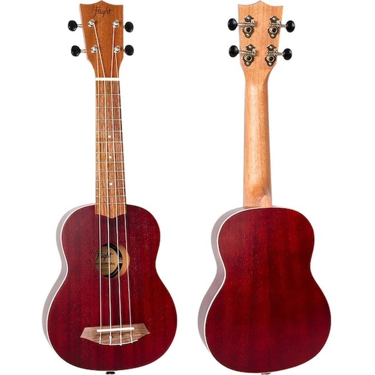 NUS380 Coral Soprano Uke Sapele/Walnut Red — Flight Ukuleles