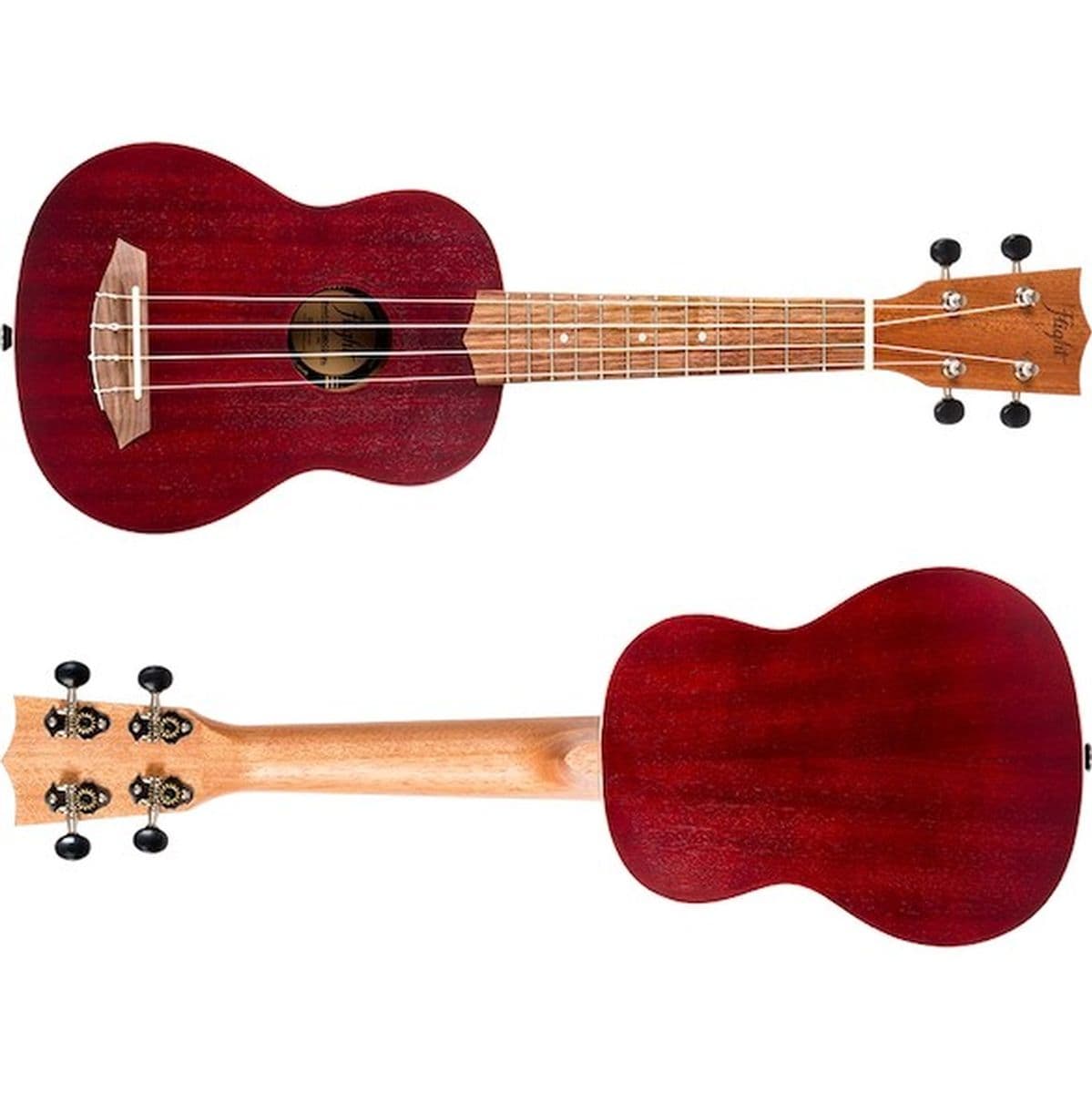 NUS380 Coral Soprano Uke Sapele/Walnut Red — Flight Ukuleles