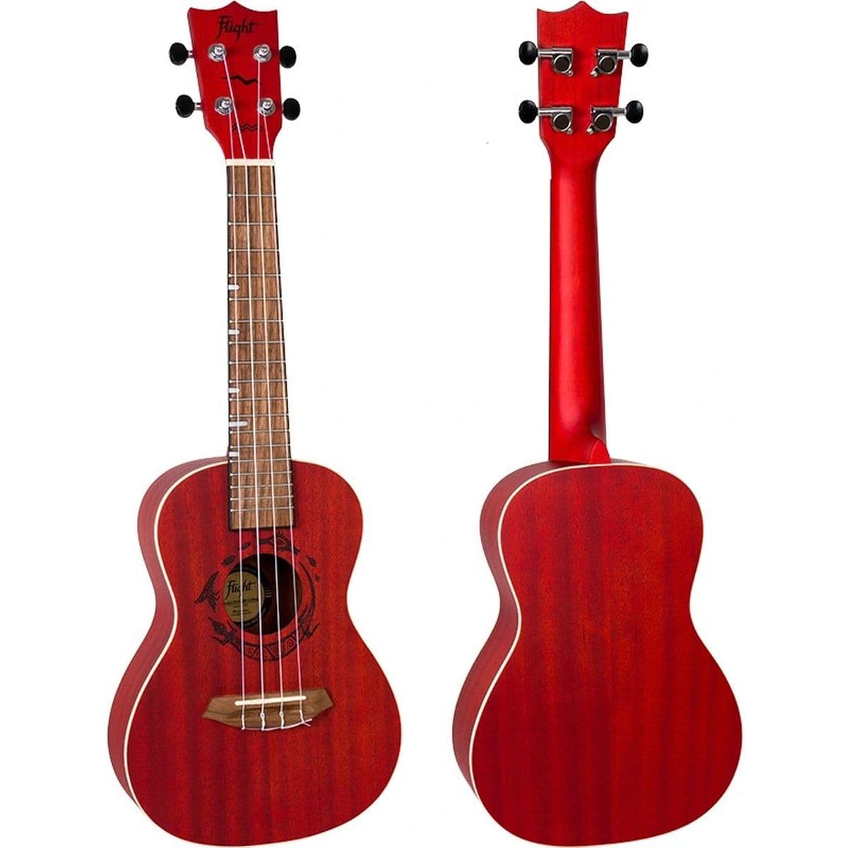 Duc 380 Coral Concert Uke Mahog Red — Flight Ukuleles