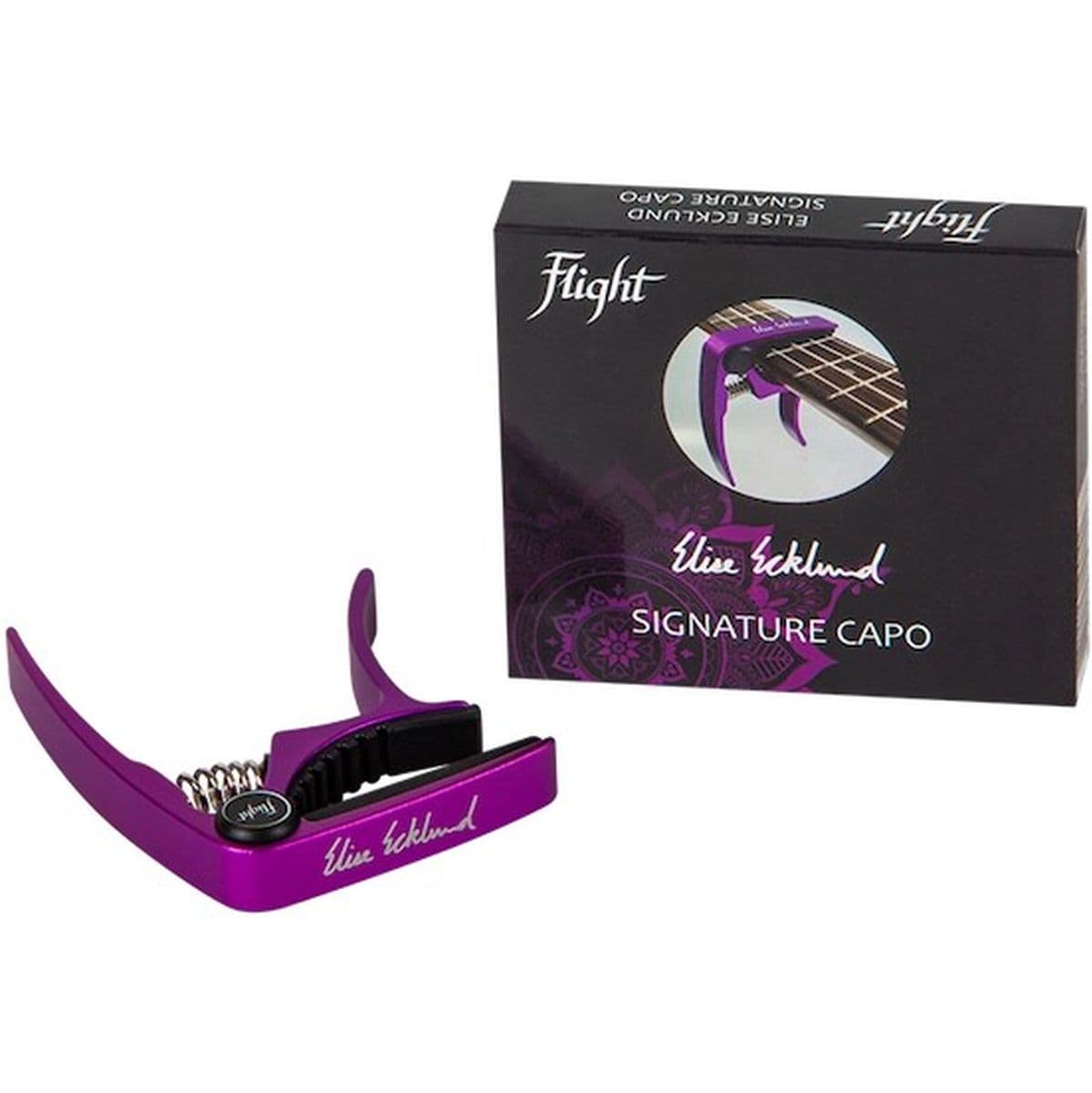 FC-EE Elise Ecklund Sign Capo Alum Purple — Flight Ukuleles