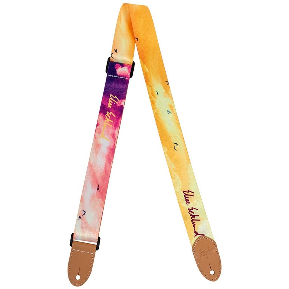 S35 Sunset Elise Ecklund Sign Poly/Leather-Strap Swirl — Flight Ukuleles