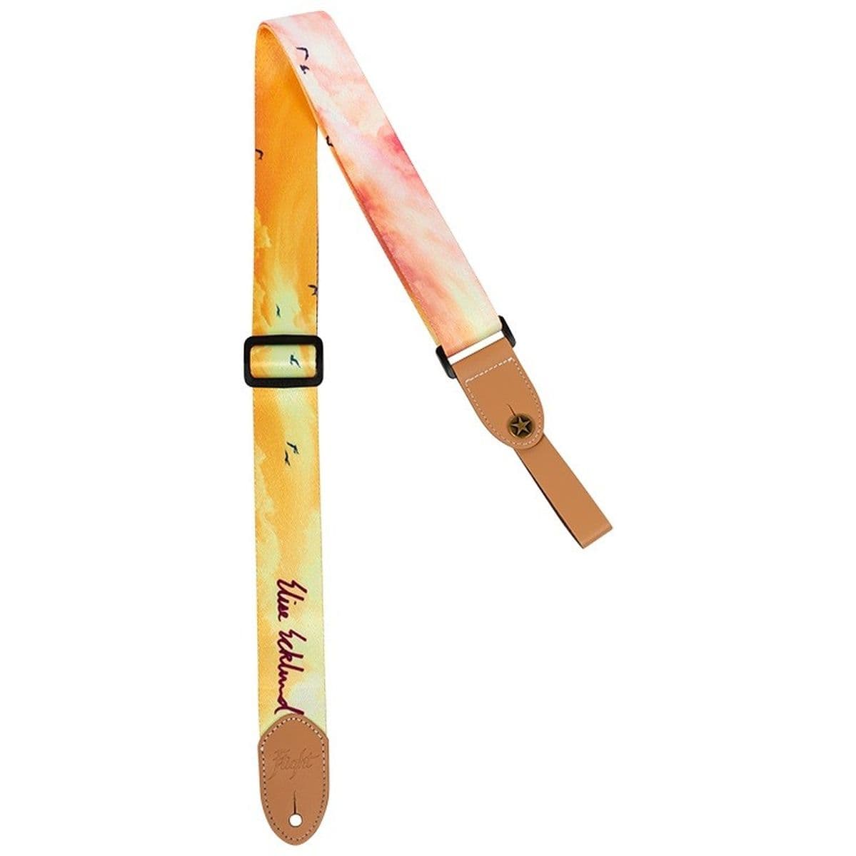 S35 Sunset Elise Ecklund Sign Poly/Leather-Strap Swirl — Flight Ukuleles