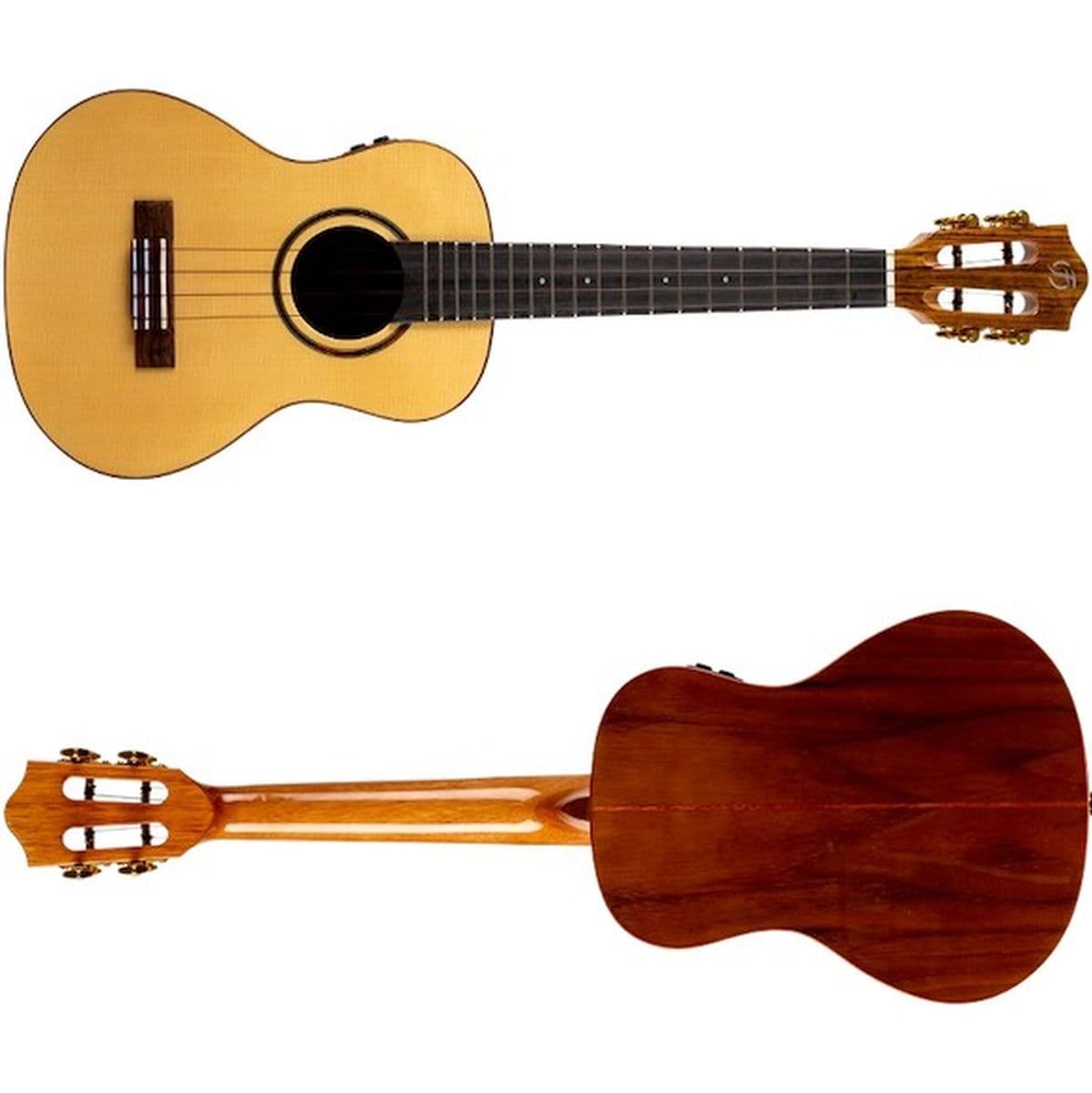 Sophia Te Soundwave EL-AC Solid Top SPR/Walnut Tenor Uke — Flight Ukuleles