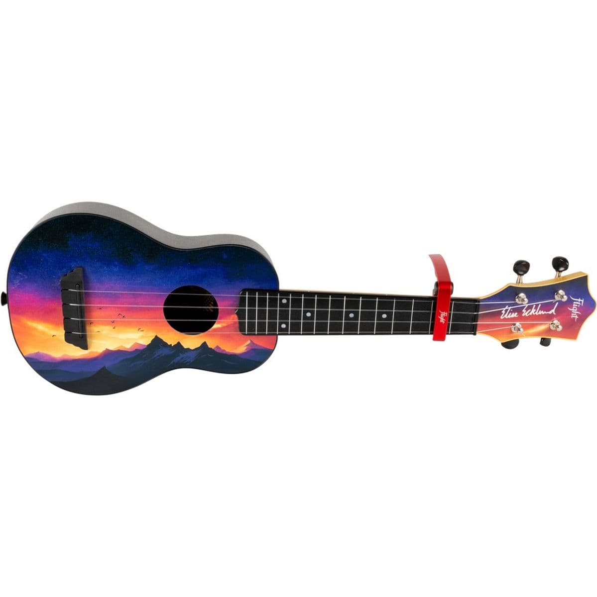 FC-RD Capo Alum Uke Capo Red — Flight Ukuleles