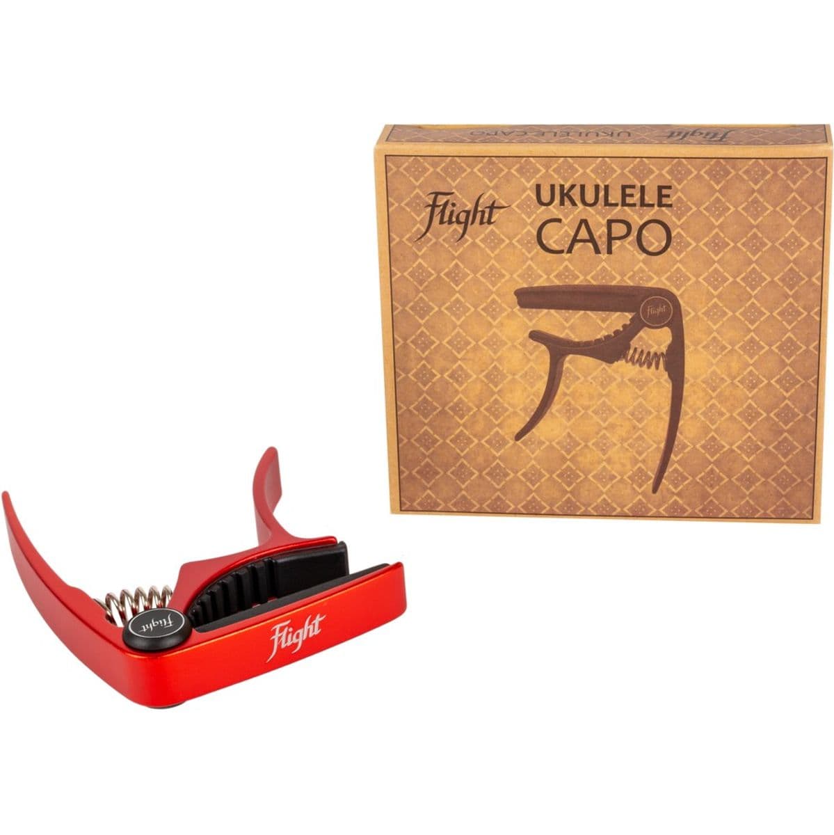 FC-RD Capo Alum Uke Capo Red — Flight Ukuleles