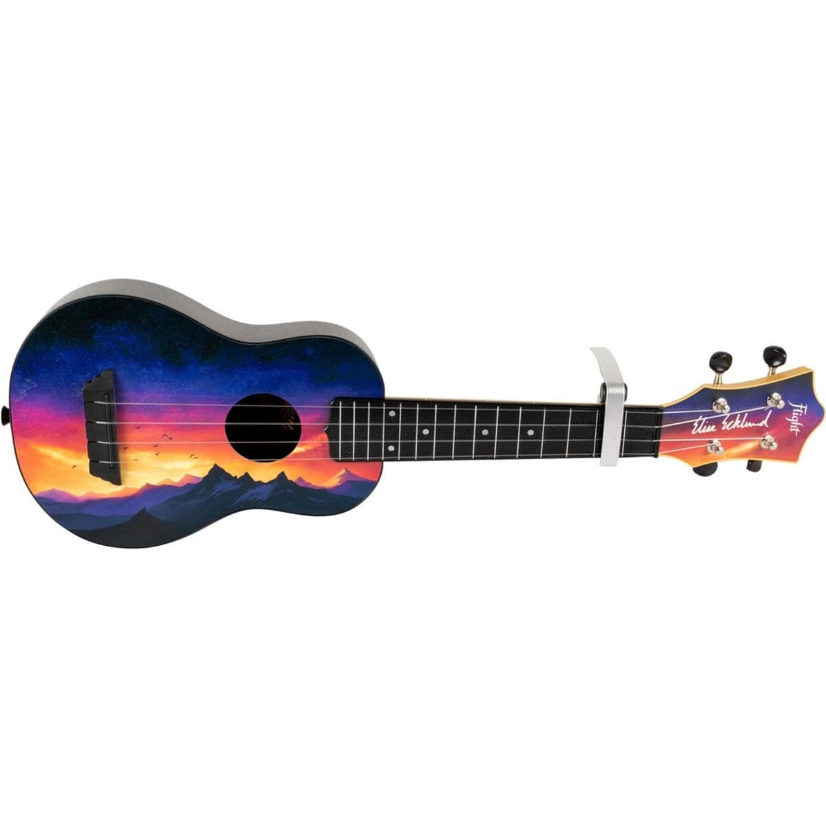 FC-SV Capo Alum Uke Capo Silver — Flight Ukuleles