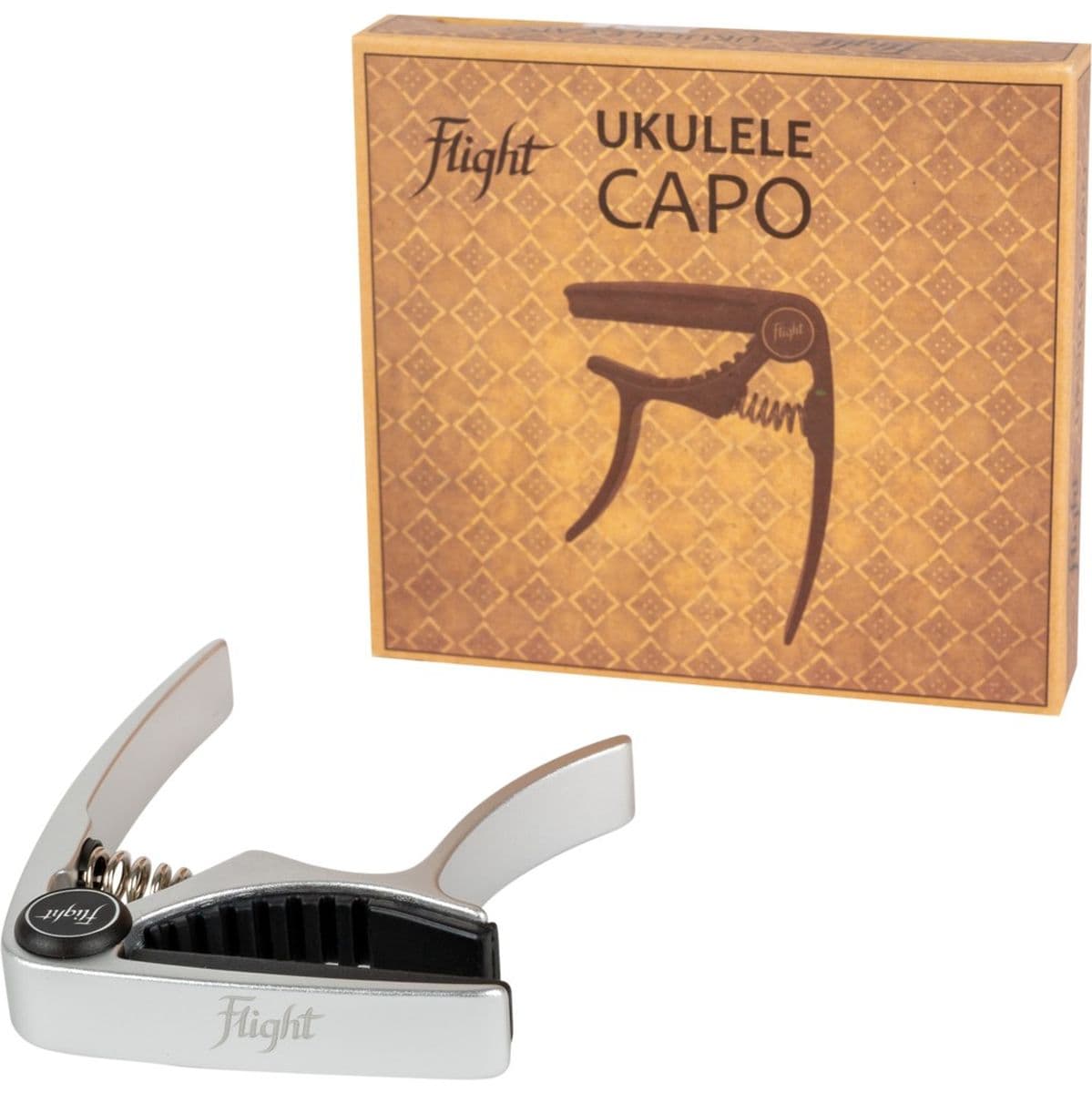 FC-SV Capo Alum Uke Capo Silver — Flight Ukuleles