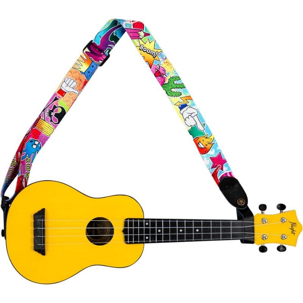 S35 Wow Uke Poly/Leather-Strap Wow — Flight Ukuleles