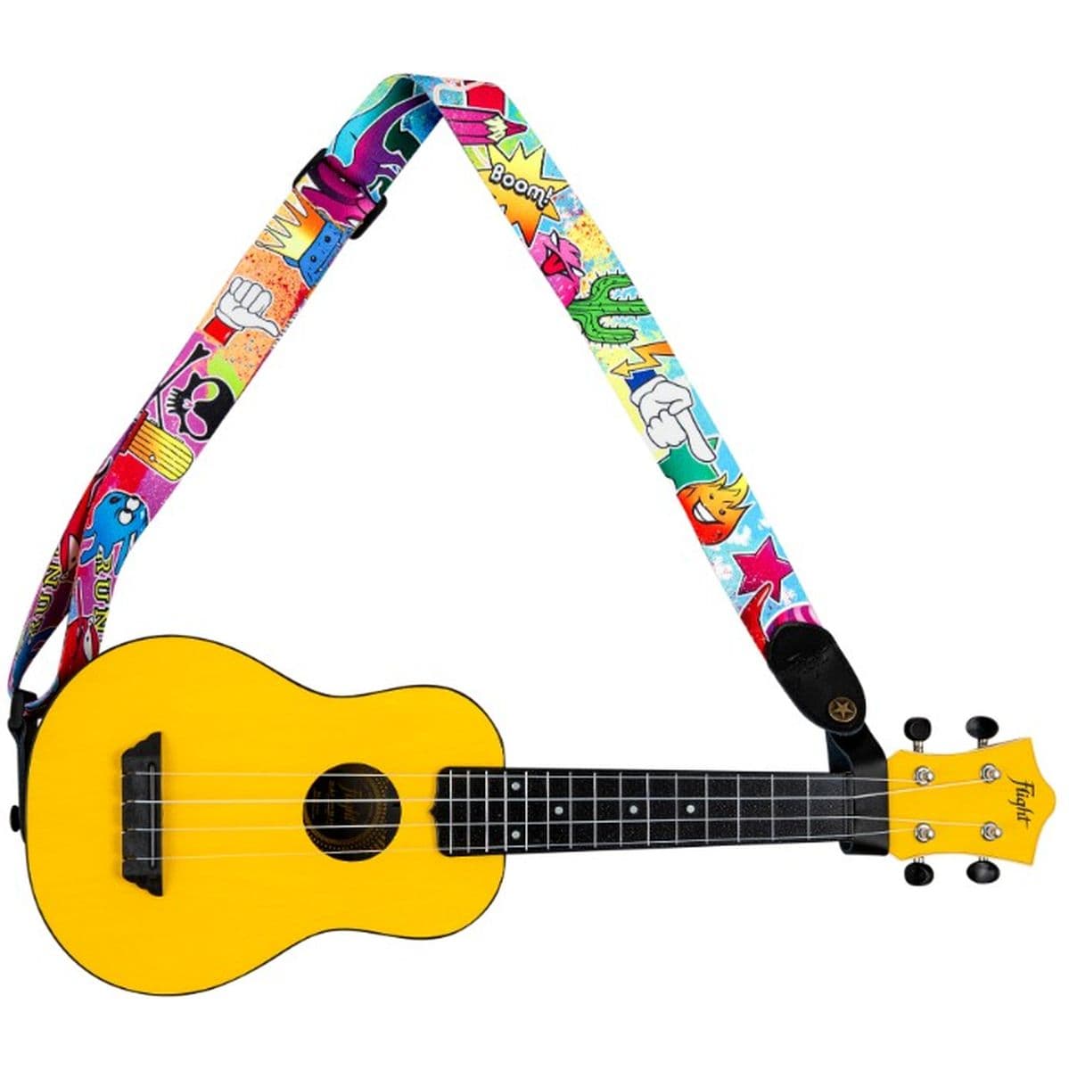 S35 Wow Uke Poly/Leather-Strap Wow — Flight Ukuleles