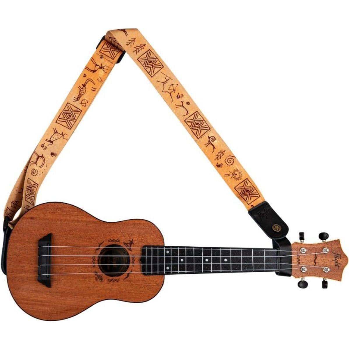 S35 Cave Uke Poly/Leather-Strap Cave — Flight Ukuleles