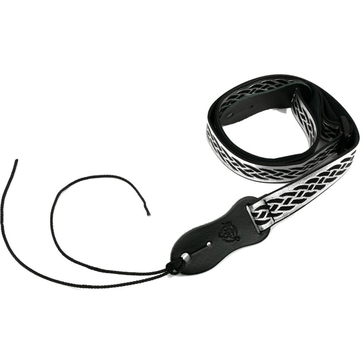 S47 Black Silver Uke Nubuck Strap EU Handmade B Silver — Flight Ukuleles