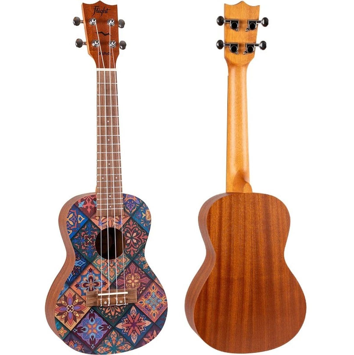 AUC-33 Fusion Concert Uke Sapele Fusion — Flight Ukuleles