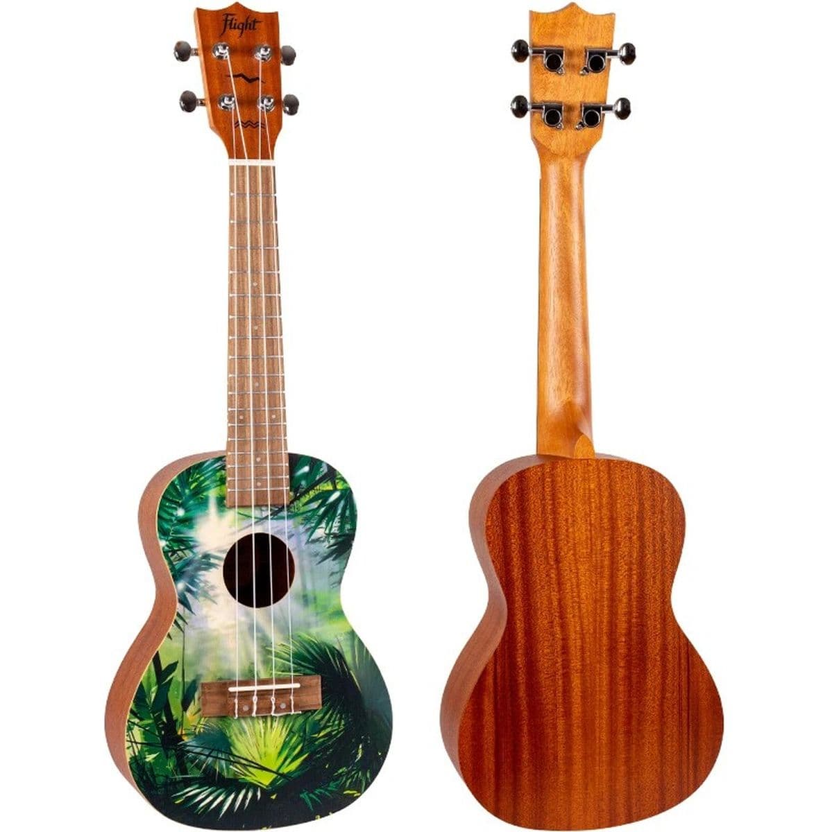 AUC-33 Jungle Concert Uke Spruce/Sapele — Flight Ukuleles