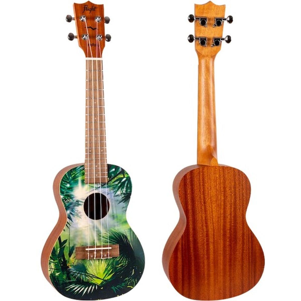 AUC-33 Jungle Concert Uke Spruce/Sapele — Flight Ukuleles