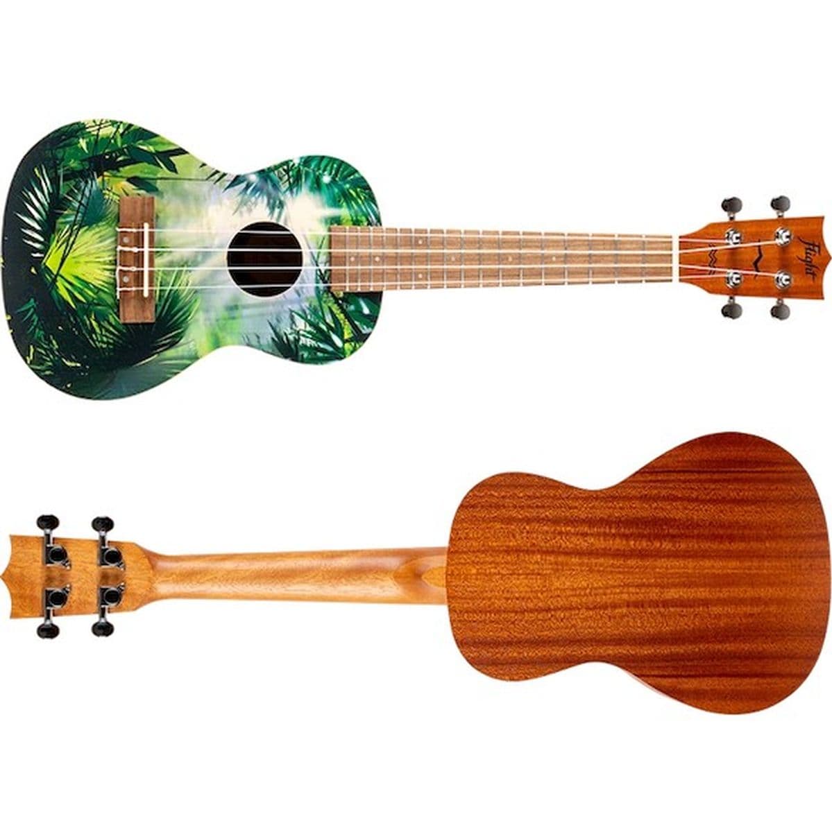 AUC-33 Jungle Concert Uke Spruce/Sapele — Flight Ukuleles