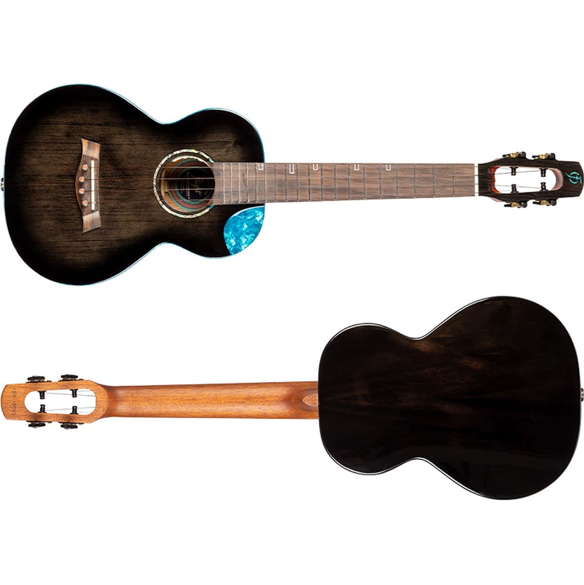 Nighthawk Tenor EQ-A Solid Spruce Mahogany Tenor Uke Stain — Flight Ukuleles