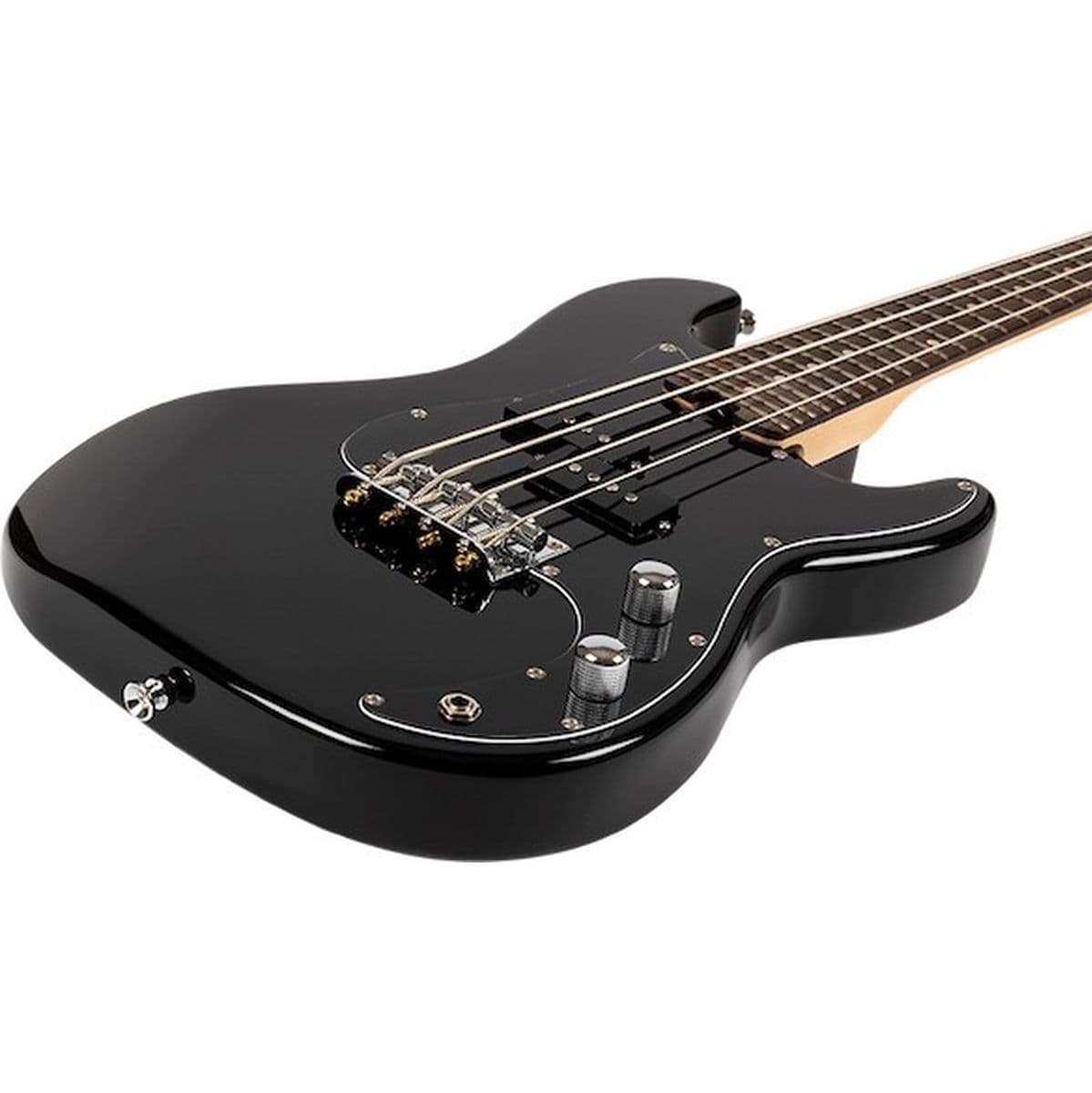 Mini Bass Lite BK Electric Bass-Uke Black — Flight Ukuleles