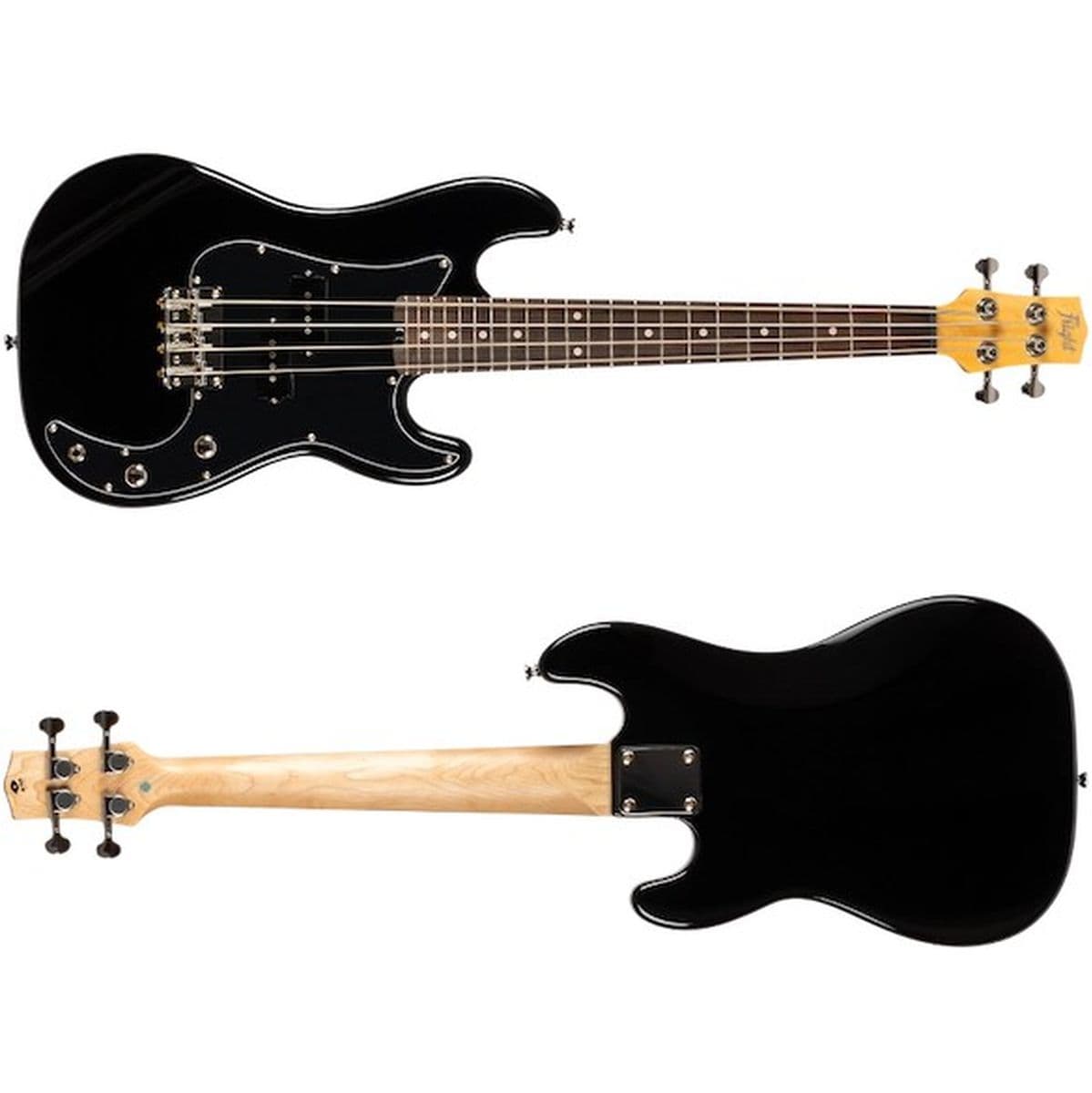 Mini Bass Lite BK Electric Bass-Uke Black — Flight Ukuleles