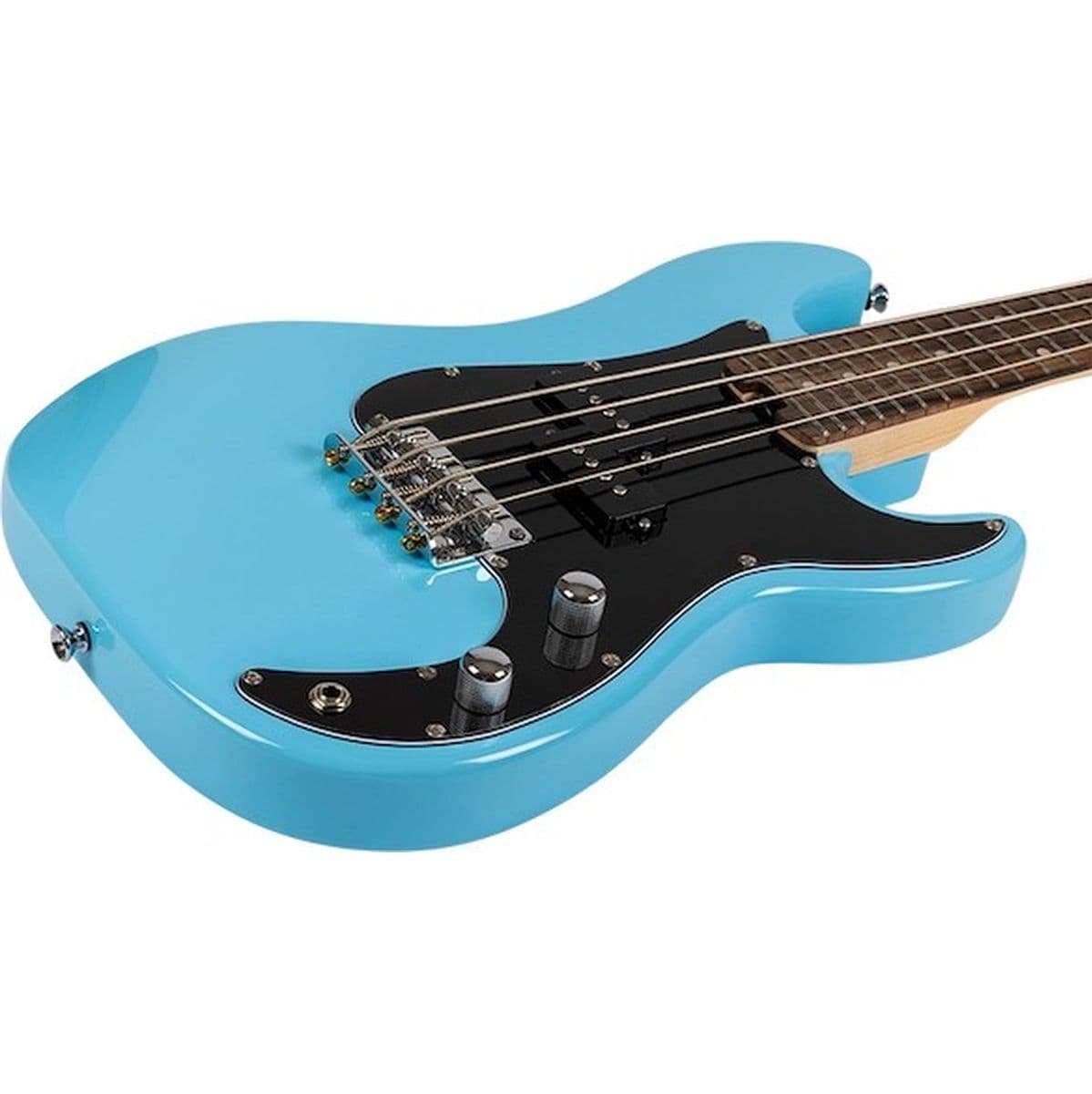 Mini Bass Lite BL Electric Bass-Uke Blue — Flight Ukuleles