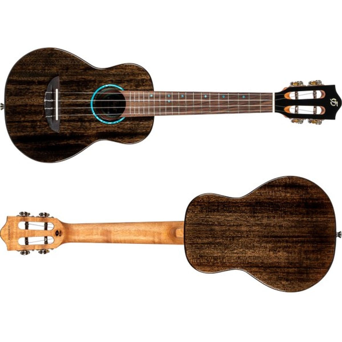 Iris Tinta Concert TBK Solid Mahog Concert Uke TR Black — Flight Ukuleles