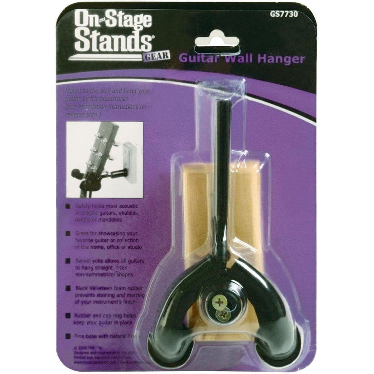 Mini Wood Wall Hangar - Screw In — OnStage