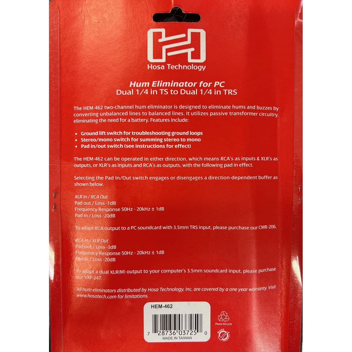 HEM462 — Hosa