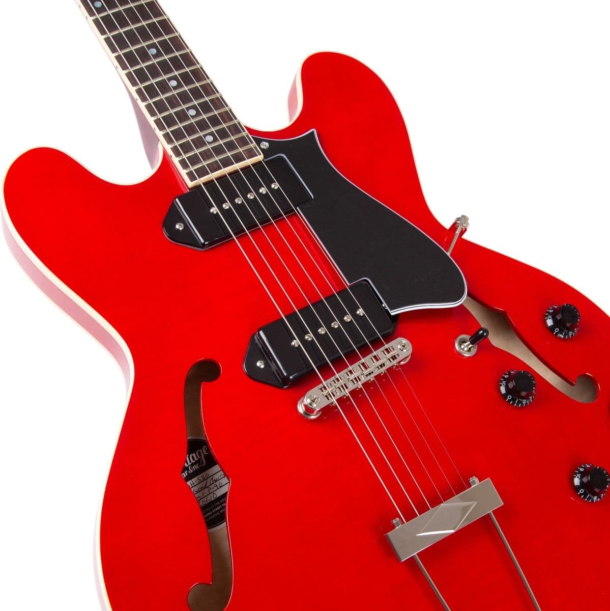 Hollow Electric Guitar w/ Case — Heritage