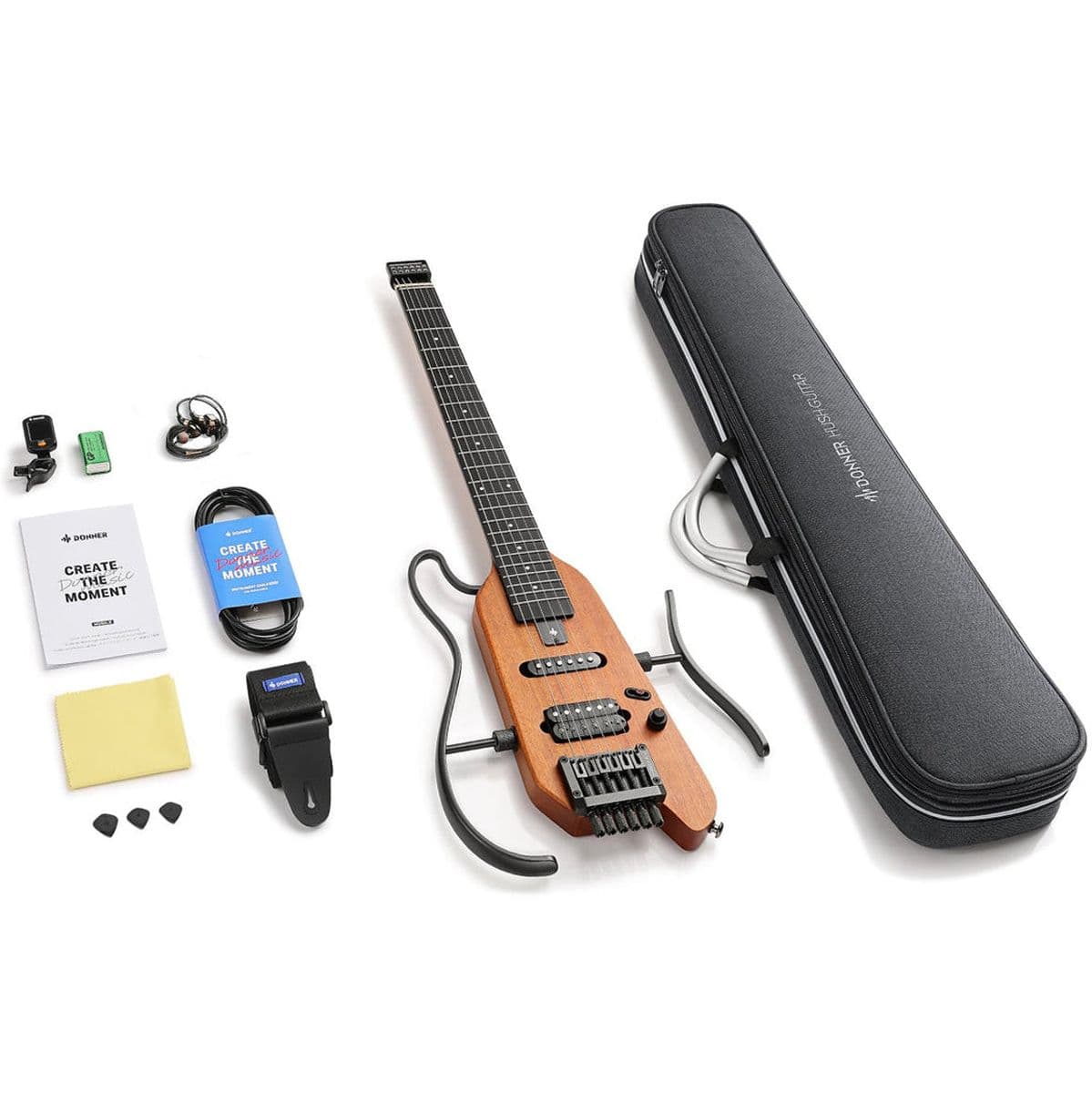 Hush-X Guitar - Natural — DONNER